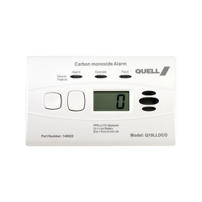 Quell Carbon Monoxide Alarm - 195 x 290mm - White - 10 Year