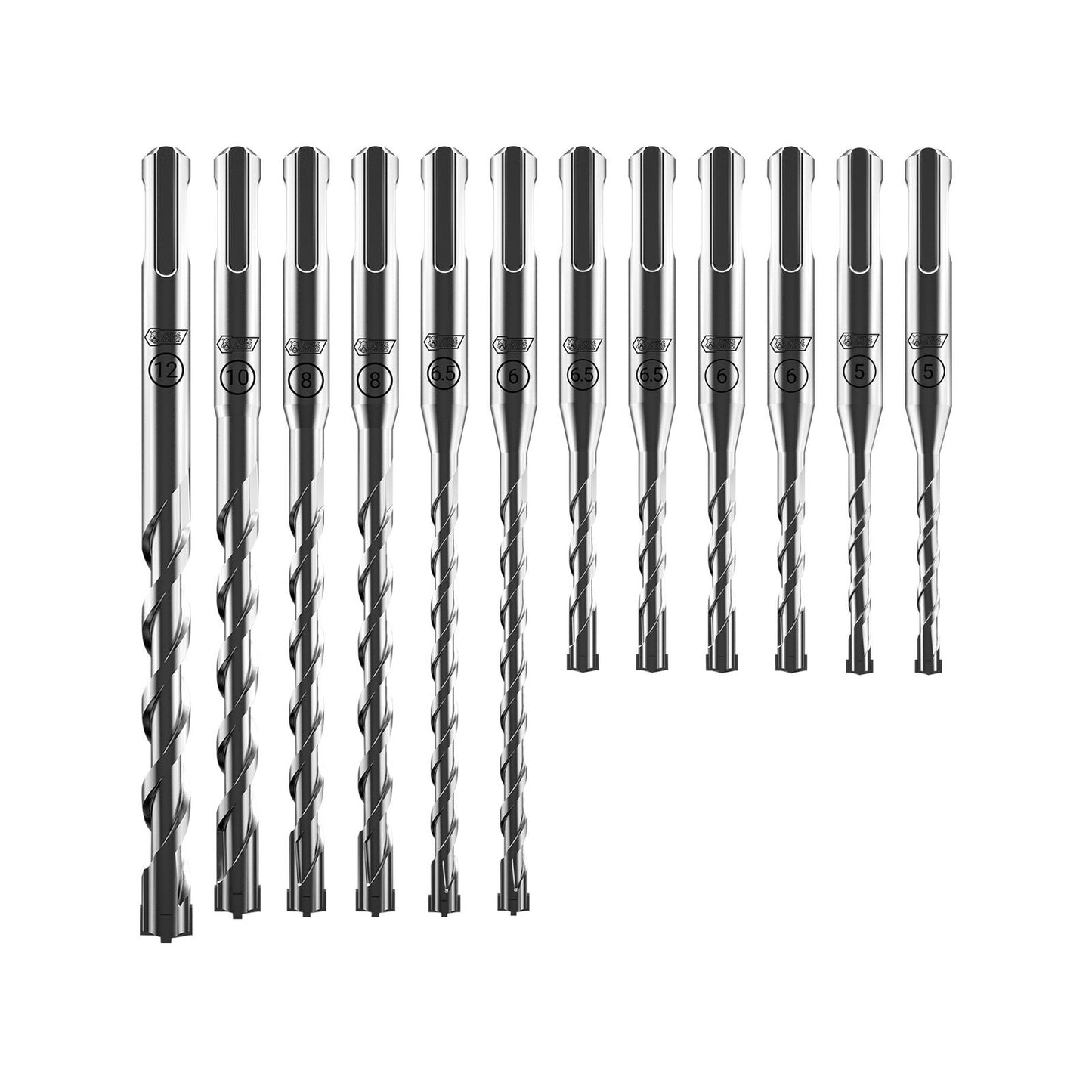 Full Boar SDS-Plus Drill Bit Set - 12 Piece