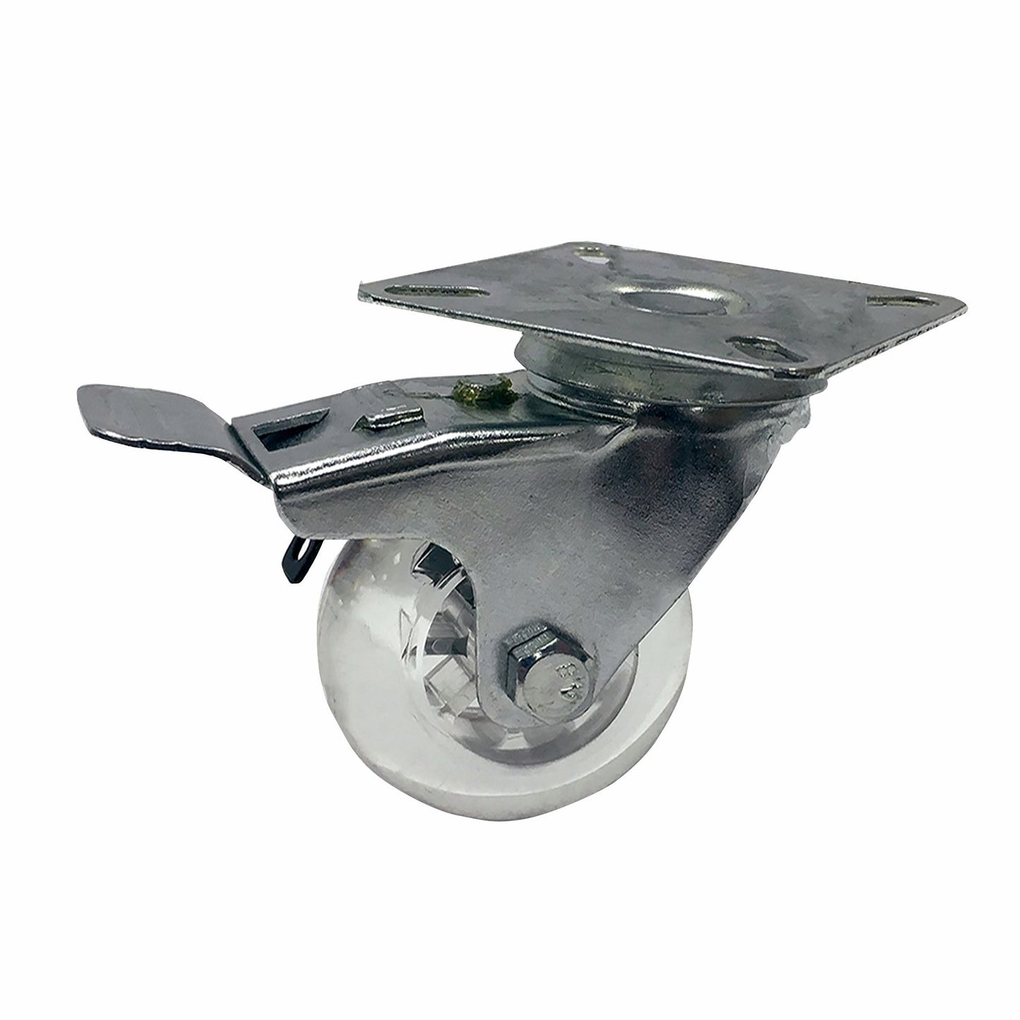 Easyroll 50mm Transparent Swivel Plate Castor