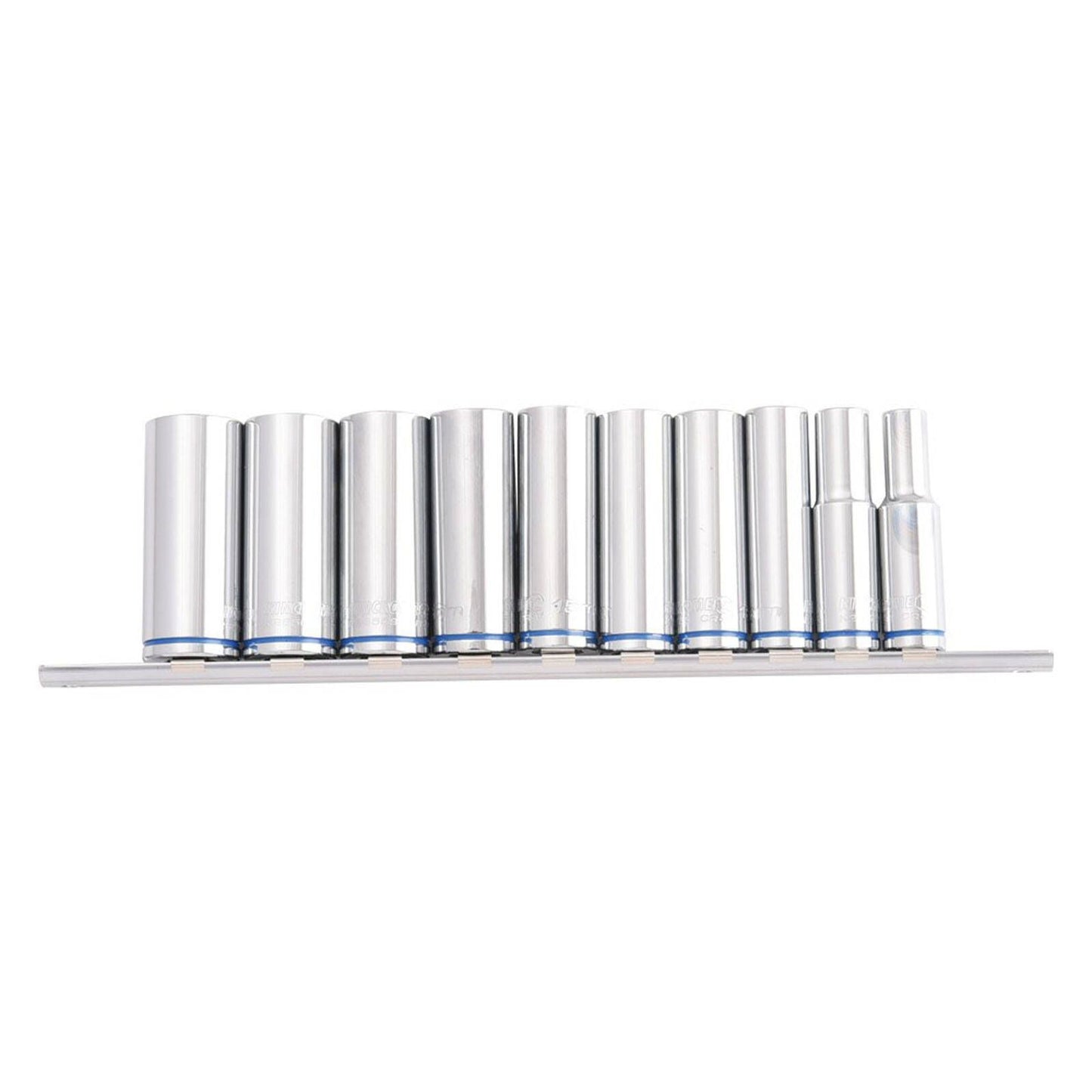 Kincrome Deep Socket Rail - 10 Piece - 1/2" Drive Metric
