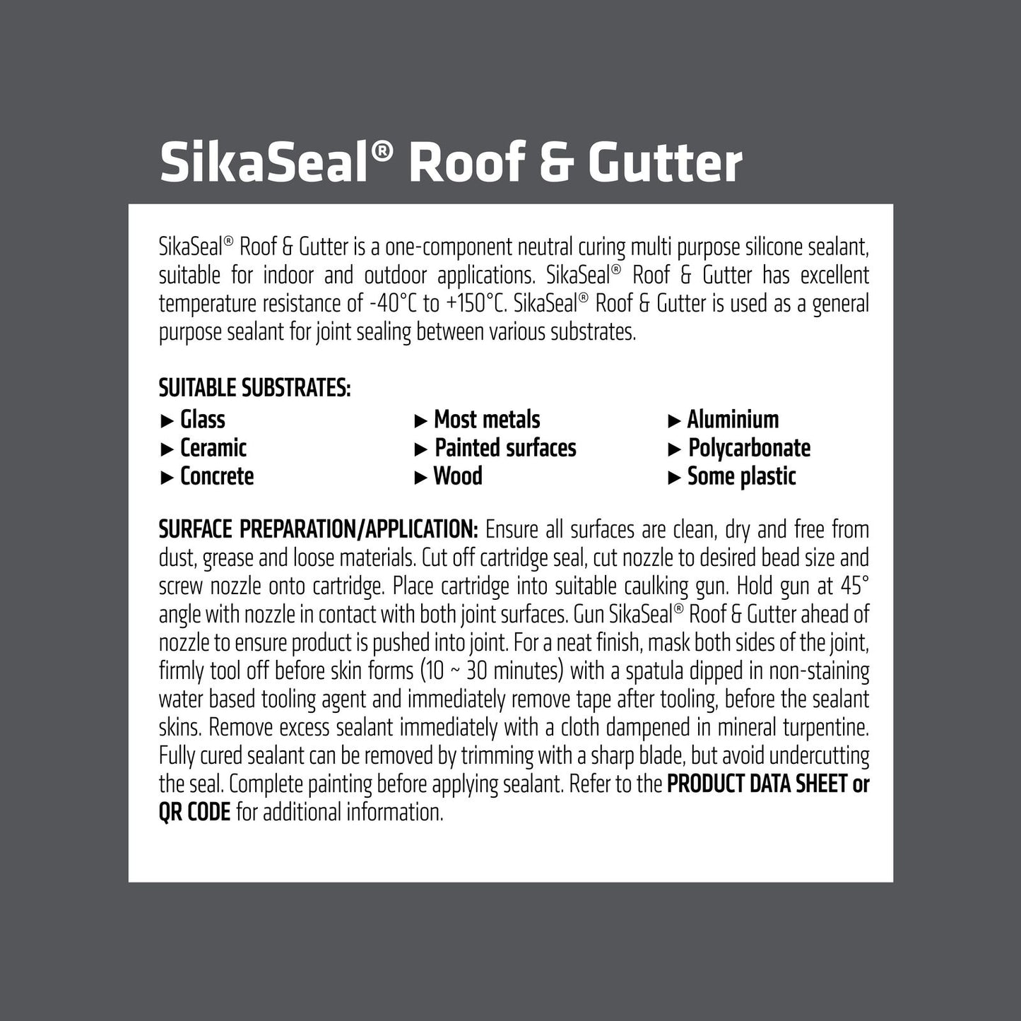 Sika Sikaseal Roof & Gutter - 300ml