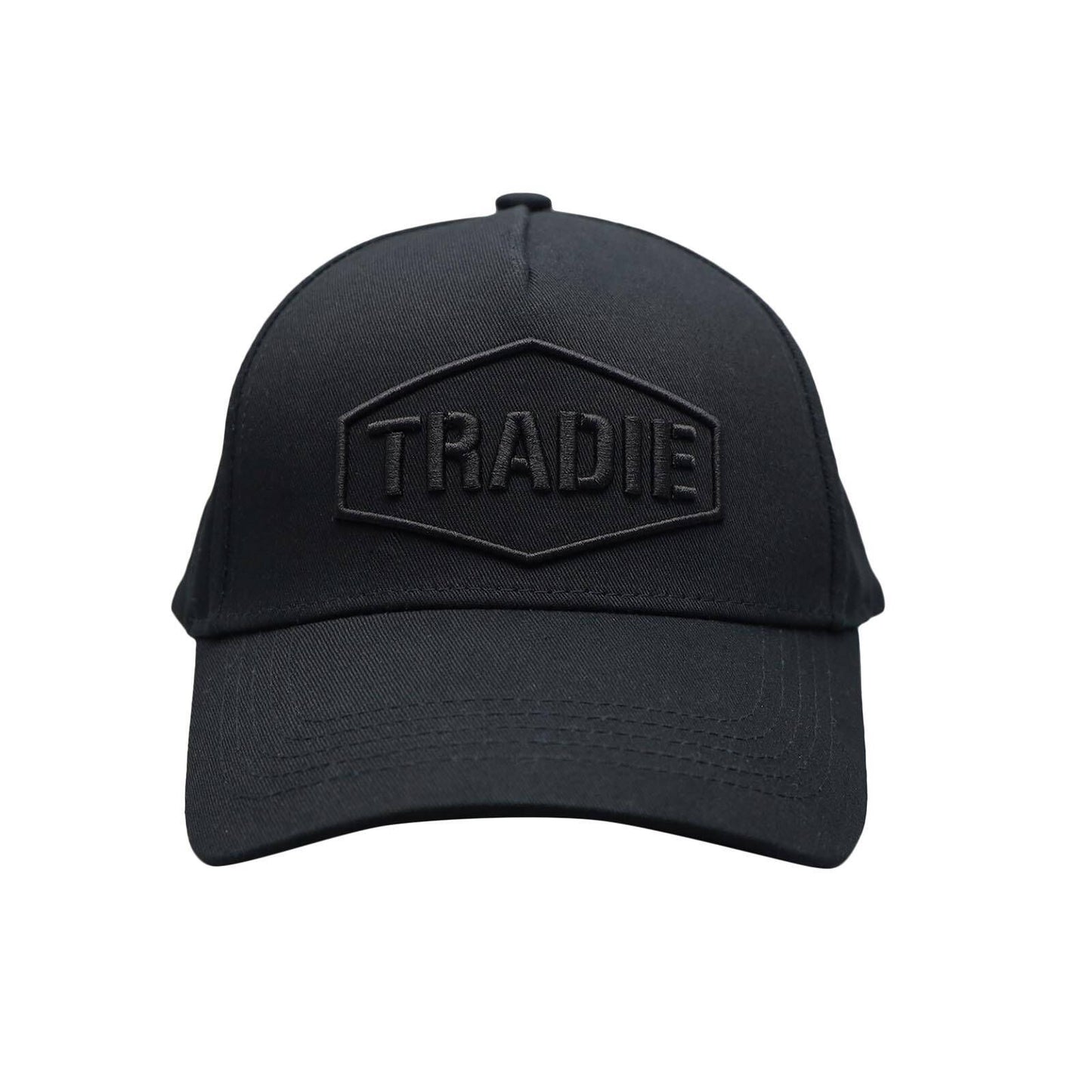 Tradie Black Adjustable Cap