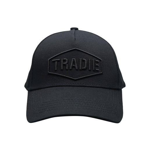Tradie Black Adjustable Cap