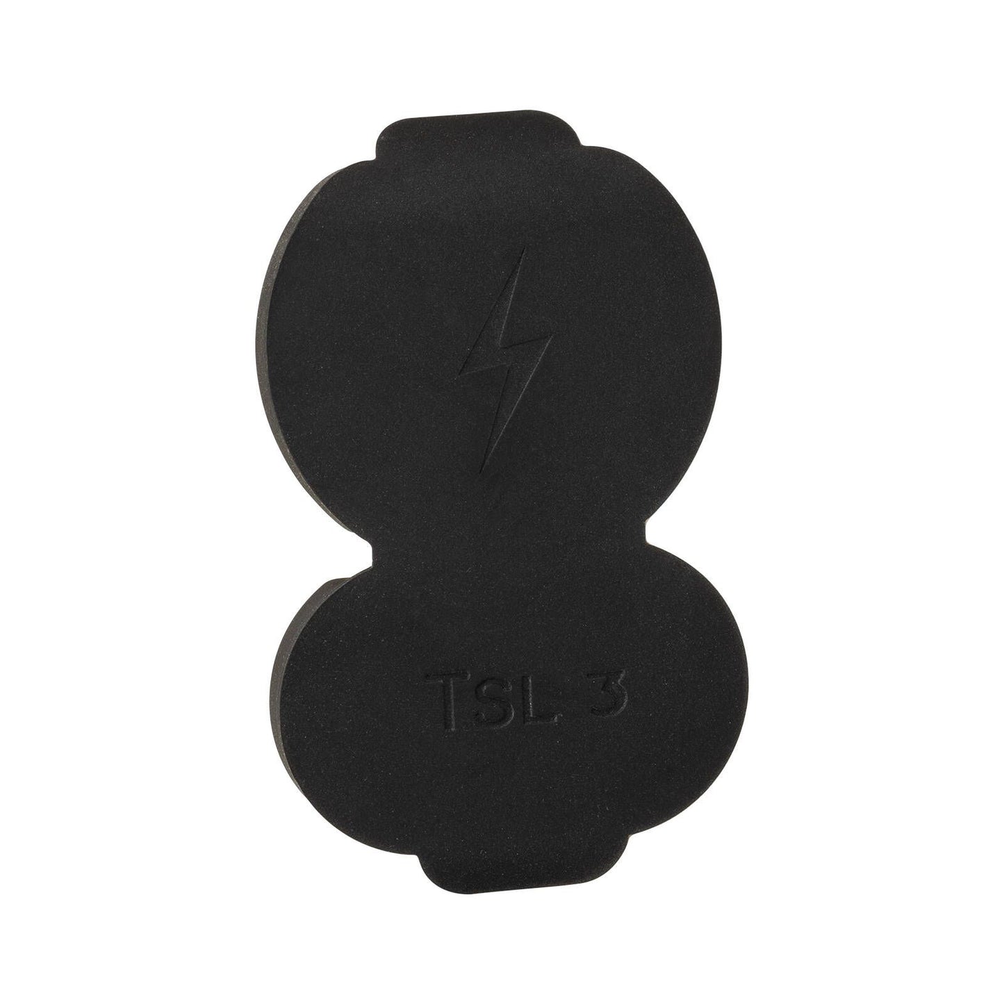 Deta EV Charger Plug Lid - 10 x 68 x 110mm - Black