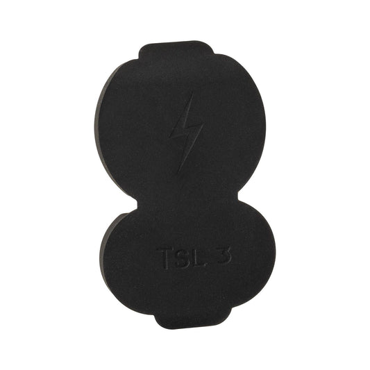 Deta EV Charger Plug Lid - 10 x 68 x 110mm - Black