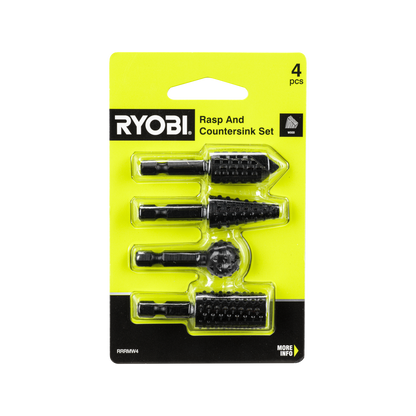Ryobi Mixed Wood Rasp Set - 85 x 18 x 135mm - 4 Piece