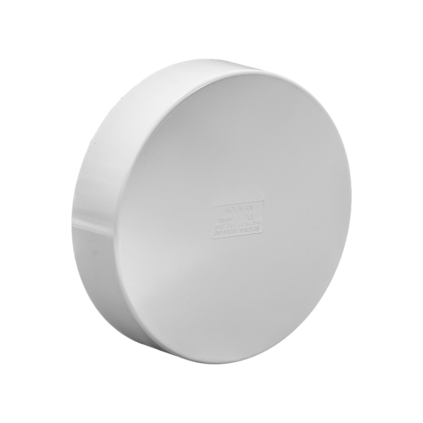 Holman PVC DWV Push On Cap - 150mm