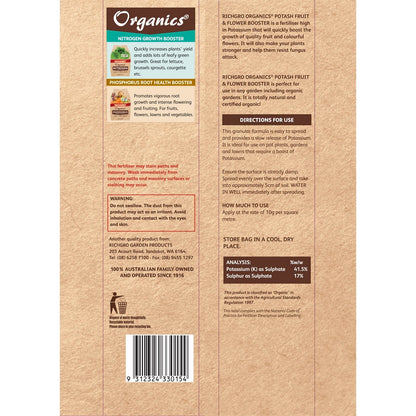 Richgro Organics Potash Fruit And Flower Booster 2.5kg