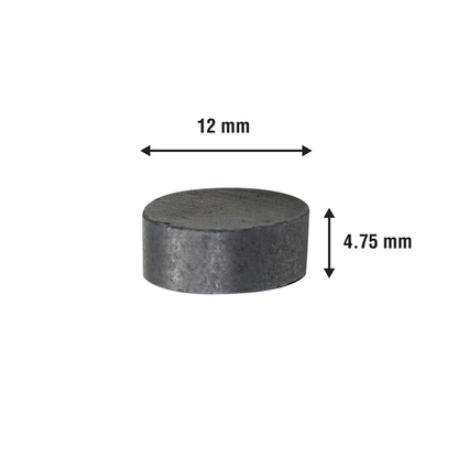Everhang Ceramic Disc Magnet - 12mm - Ferrite - Lightweight - 10 Pack
