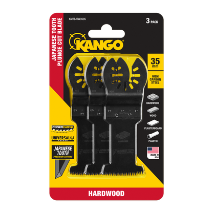 Kango Japanese Tooth Plunge Cut Blade - 35mm - 3 Pack