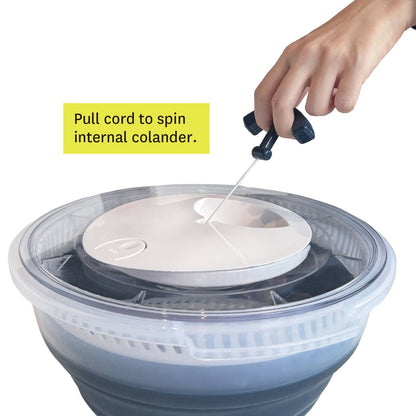 All Set Collapsible Salad Spinner and Colander - 4.5L