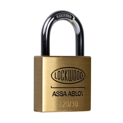 Lockwood 30mm Brass Padlock 4 Pack Heavy Duty Solid Brass Security