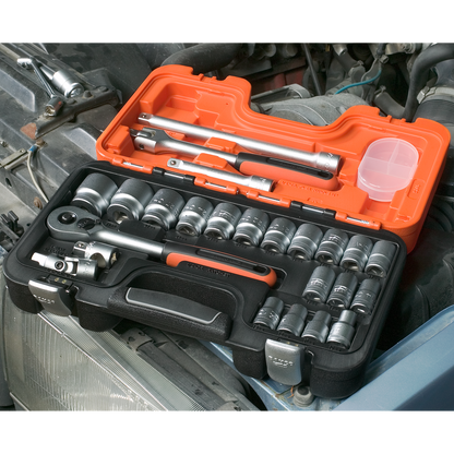 Bahco Square Drive Socket Set - 1/2" - 18 Piece