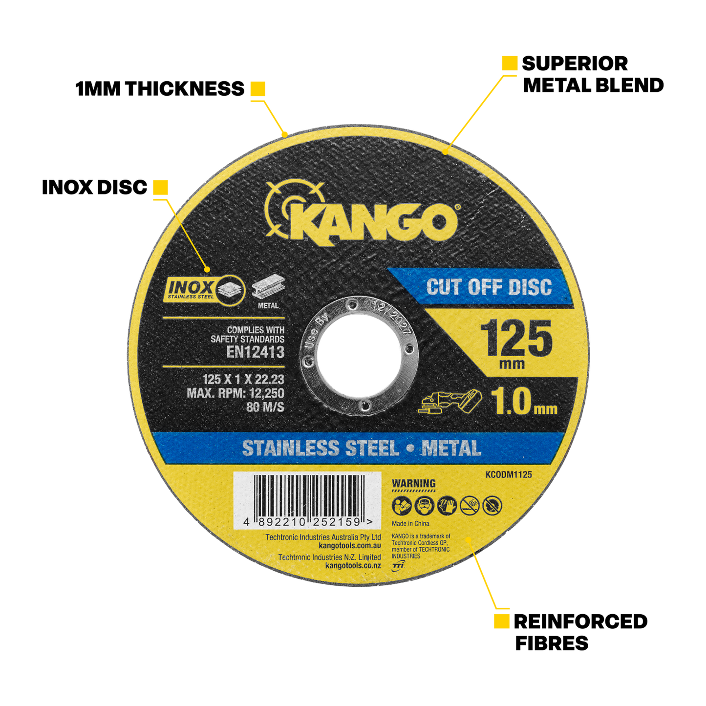 Kango Metal Cut Off Disc - 125mm - 1mm