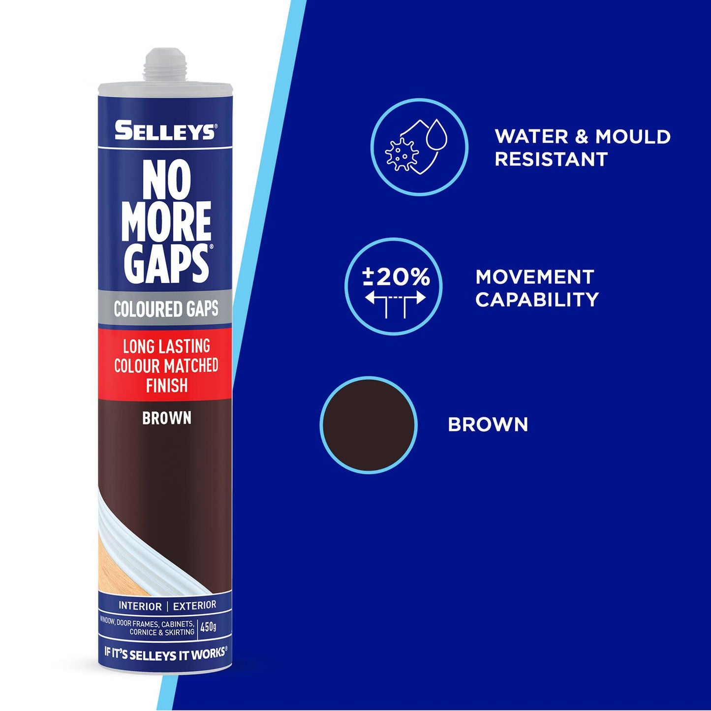 Selleys No More Gaps - 450g - Brown