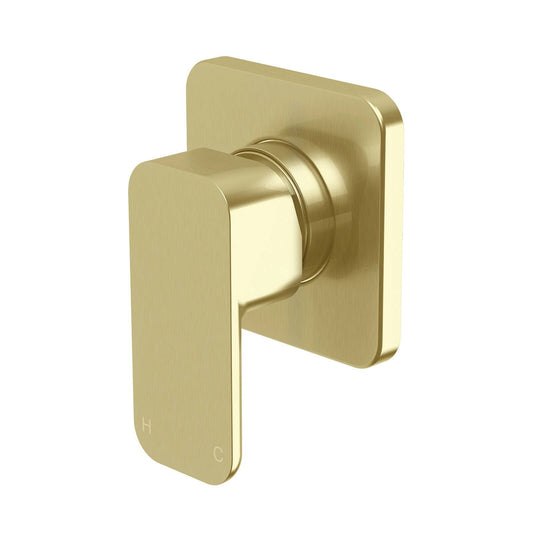 Mondella Overture Shower Wall Mixer - 75 x 140 x 195mm - Brushed Brass