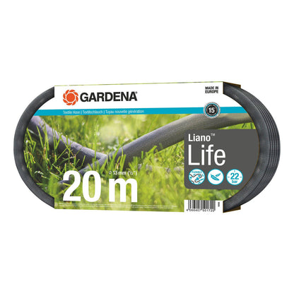 Gardena Textile Hose Liano Life - 13mm x 20m - Black