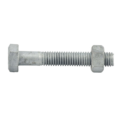 Zenith Hot Dip Galvanised Hex Head Bolts - M8 x 50mm - 25 Pack