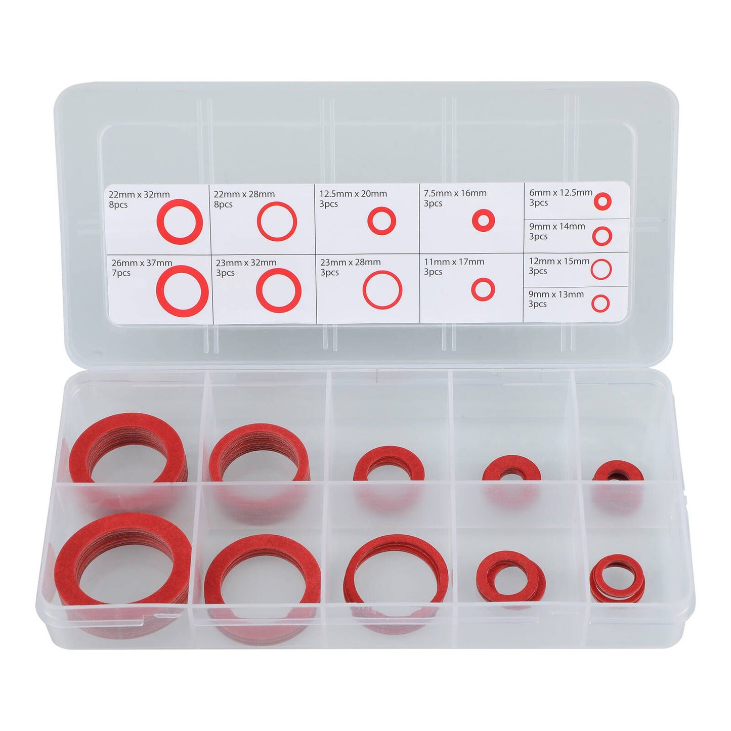 Syneco Assorted Fibre Body Washers - 50 Pack