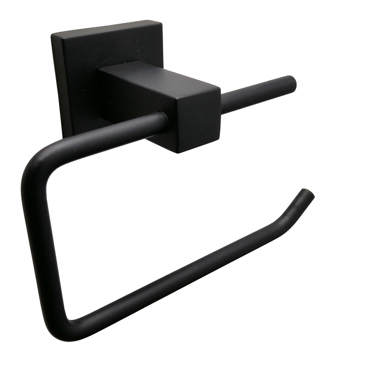 Barelli Piazza Matte Black Toilet Roll Holder