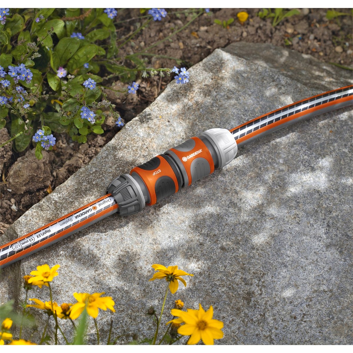 Gardena Hose Coupling - 13mm - High Grade Plastic - UV Stabilised