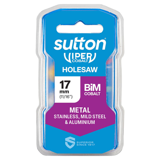 Sutton Tools Viper Cobalt Bi Metal Holesaw - 17mm