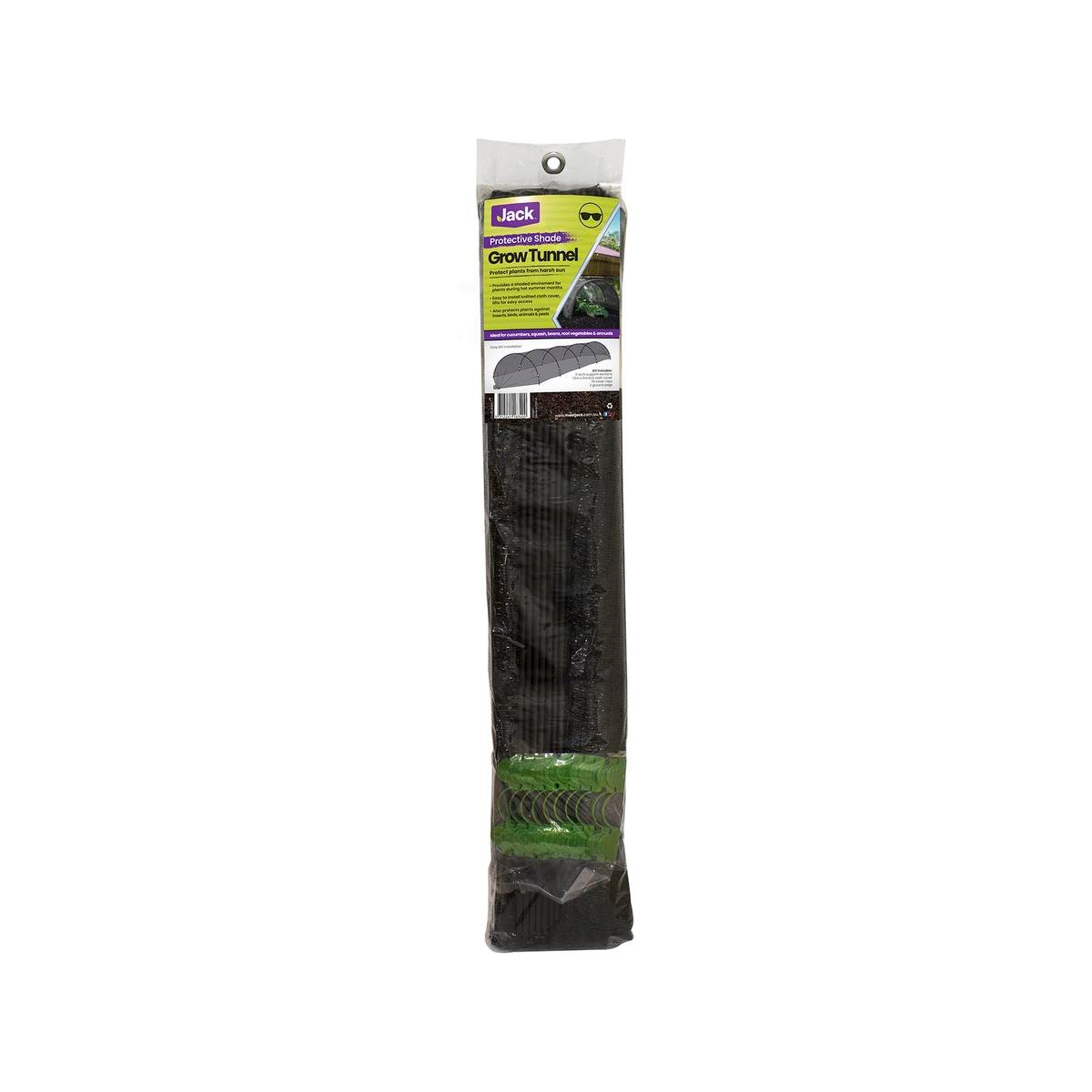 Jack Greenhouse Shade Grow Tunnel 1.5m x 5m Knit Cloth Easy Access