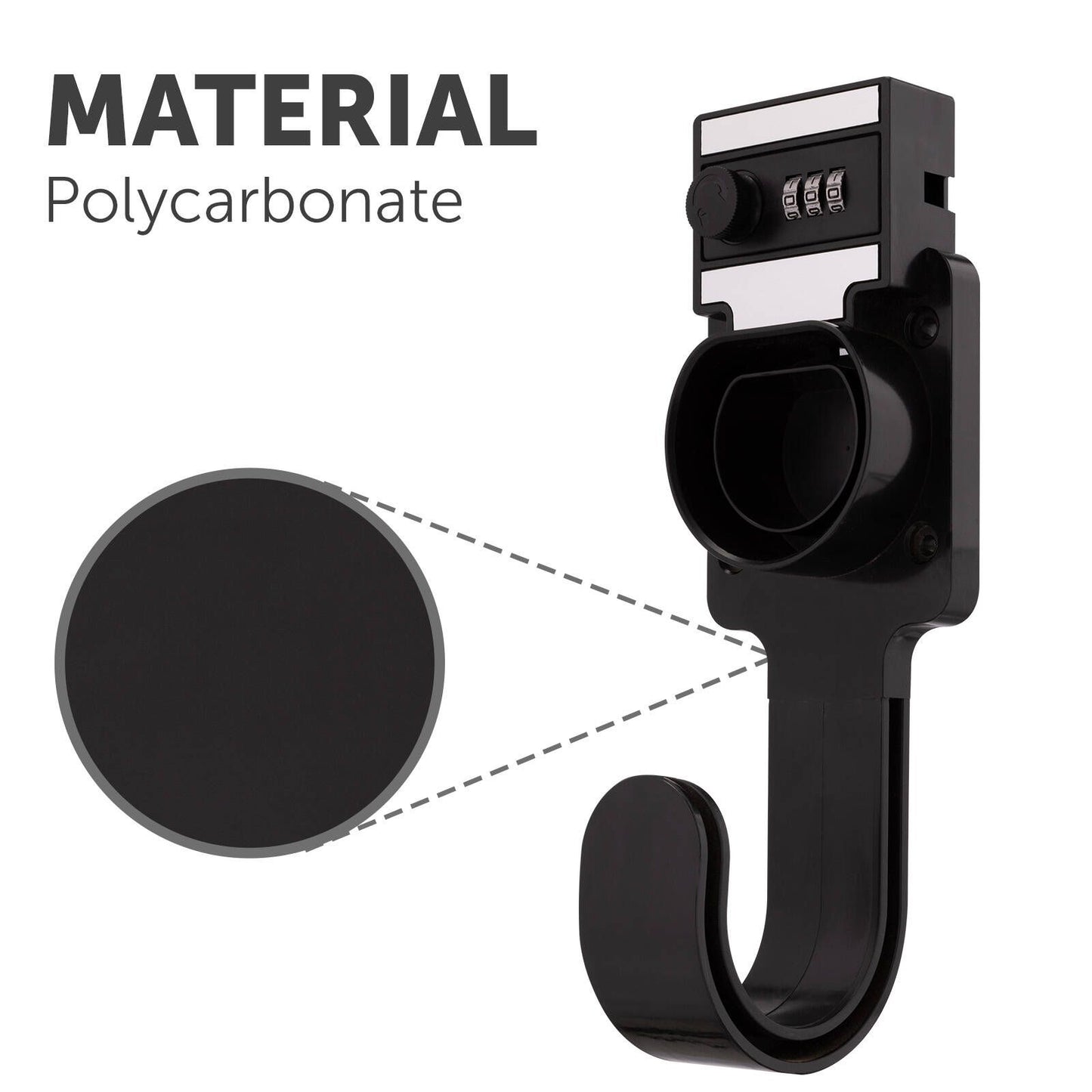Arlec Lockable EV Charger Cable Holder - 90 x 270 x 85mm