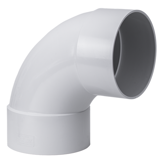 Holman DWV Plain Bend - 150mm - PVC - Female to Female 88°