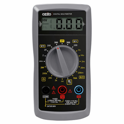 Ozito Digital Multimeter - 300V 10A