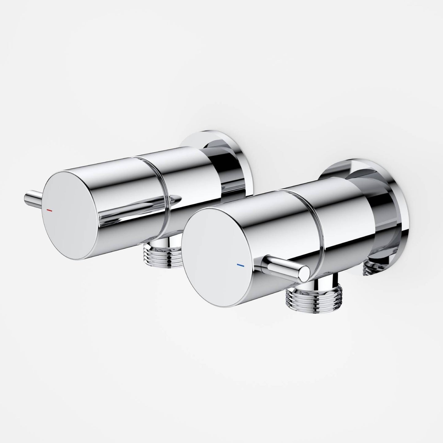 Caroma Chrome Luna Lever Washing Machine Set - 56 x 99mm