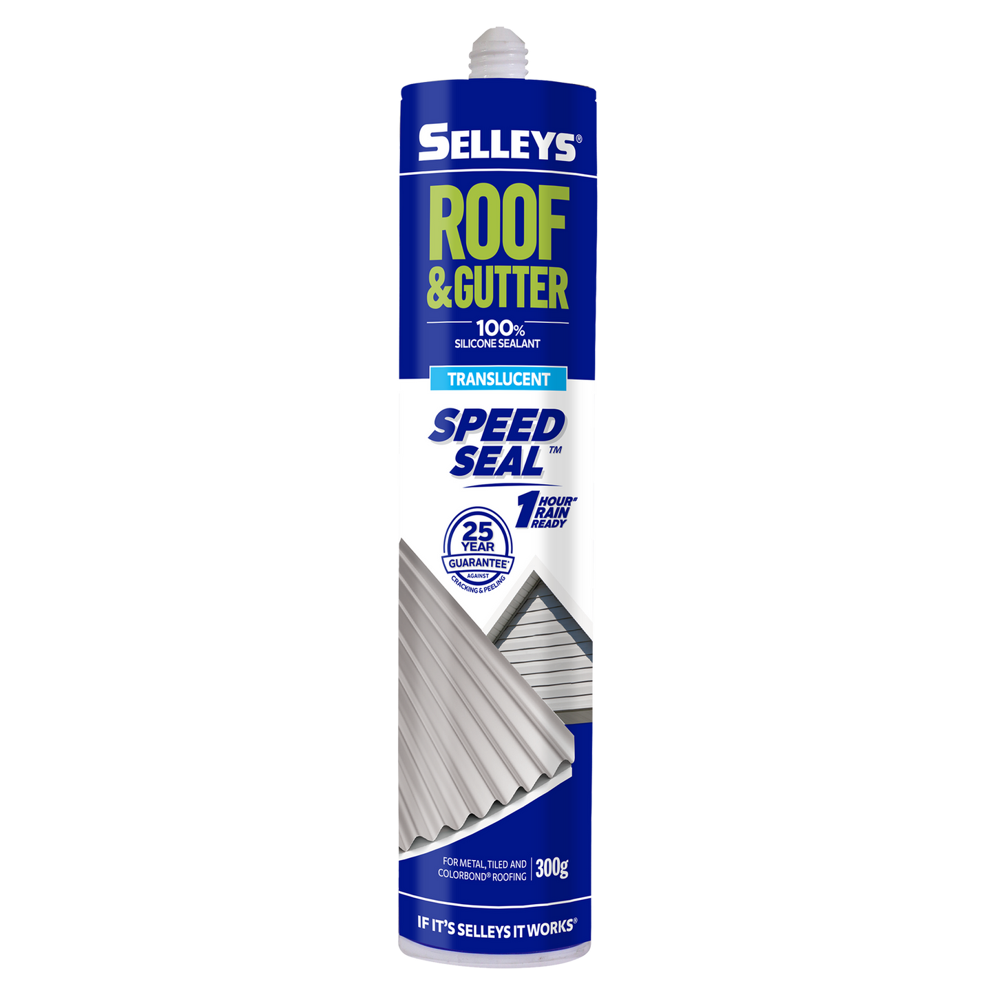 Selleys Clear Roof and Gutter Silicone Sealant - 300g