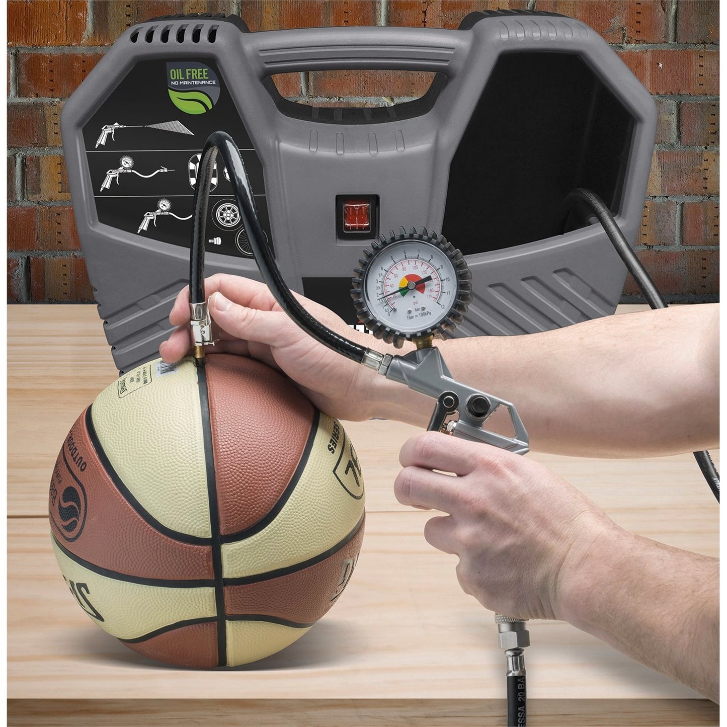 Ozito Inflate It Compressor Kit - 1100W