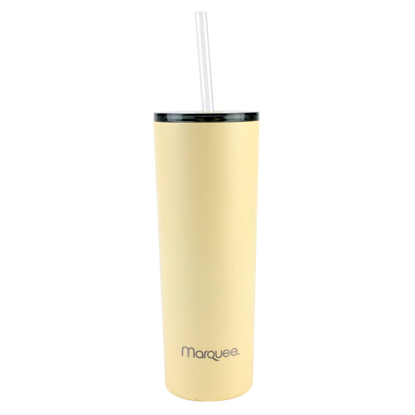 Marquee Slim Tumbler with Straw - 890ml - Yellow