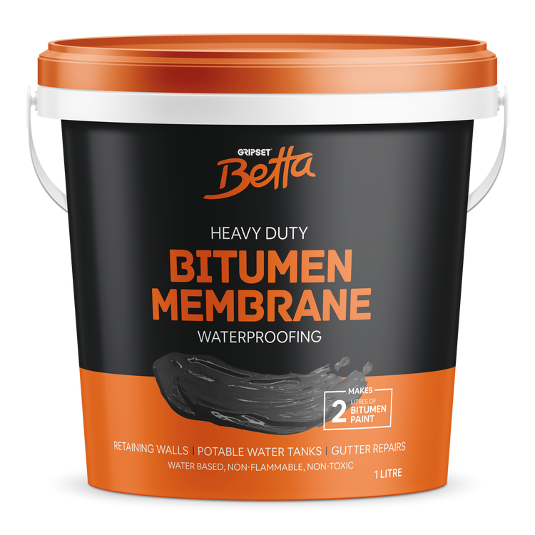 Gripset Betta 1L Waterproofing Membrane Bitumen Rubber