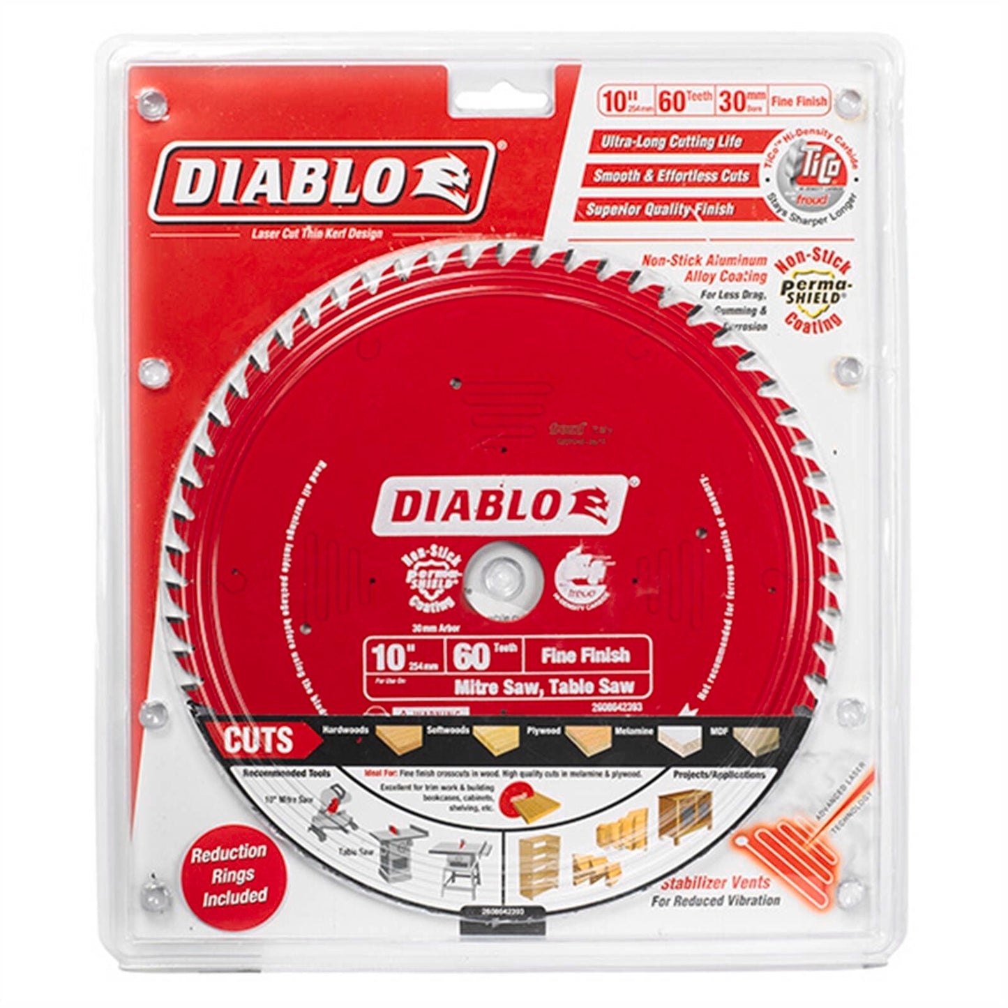 Diablo Mitre Saw Blade - 254mm - 60T