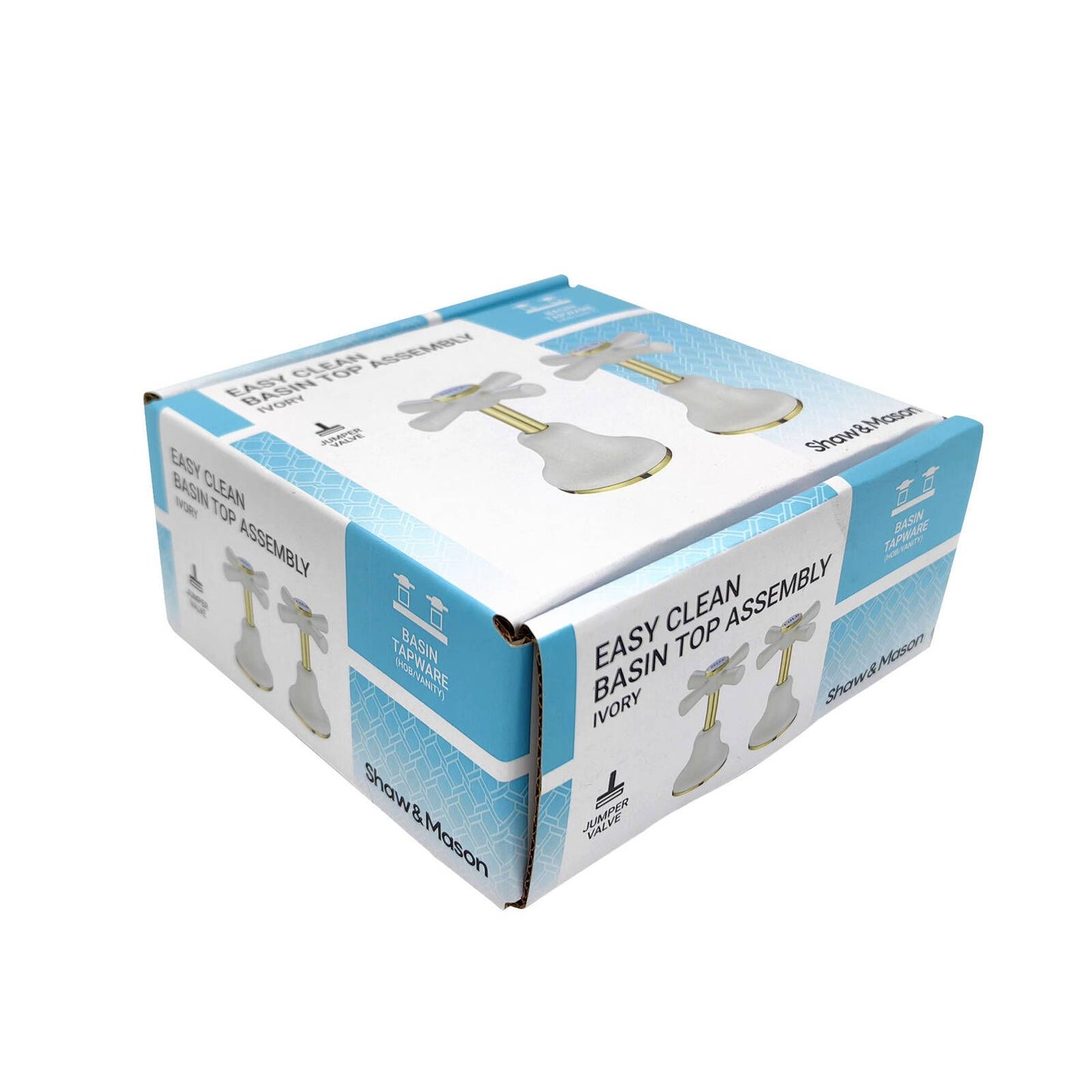 Shaw Mason Ivory Basin Top Assembly - 167 x 105 x 67mm