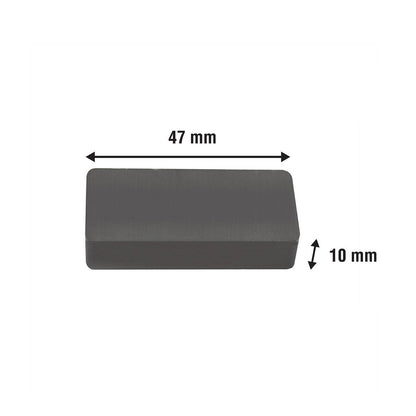 Everhang Ceramic Block Magnet 47 x 22mm 2 Pack Lightweight Strong