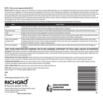 Richgro Indoor Outdoor Surface Spray 3L