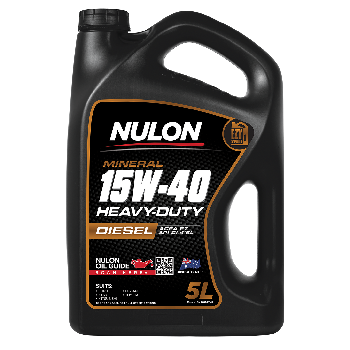 Nulon Mineral Diesel Engine Oil - 15W-40 - 5L