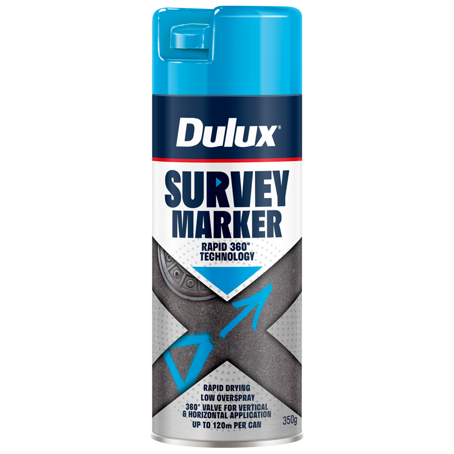 Dulux Spray Survey Marker - 350g - Blue