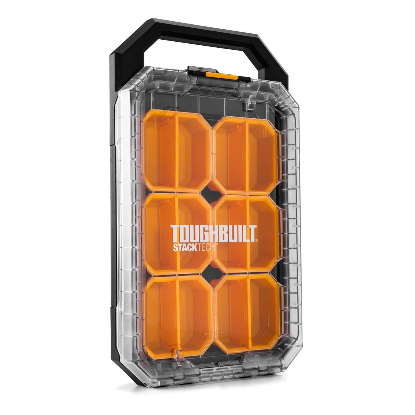 Toughbuilt Stacktech Compact Low Profile Organiser - 6 Bins - 470 x 90 x 260mm - IP65