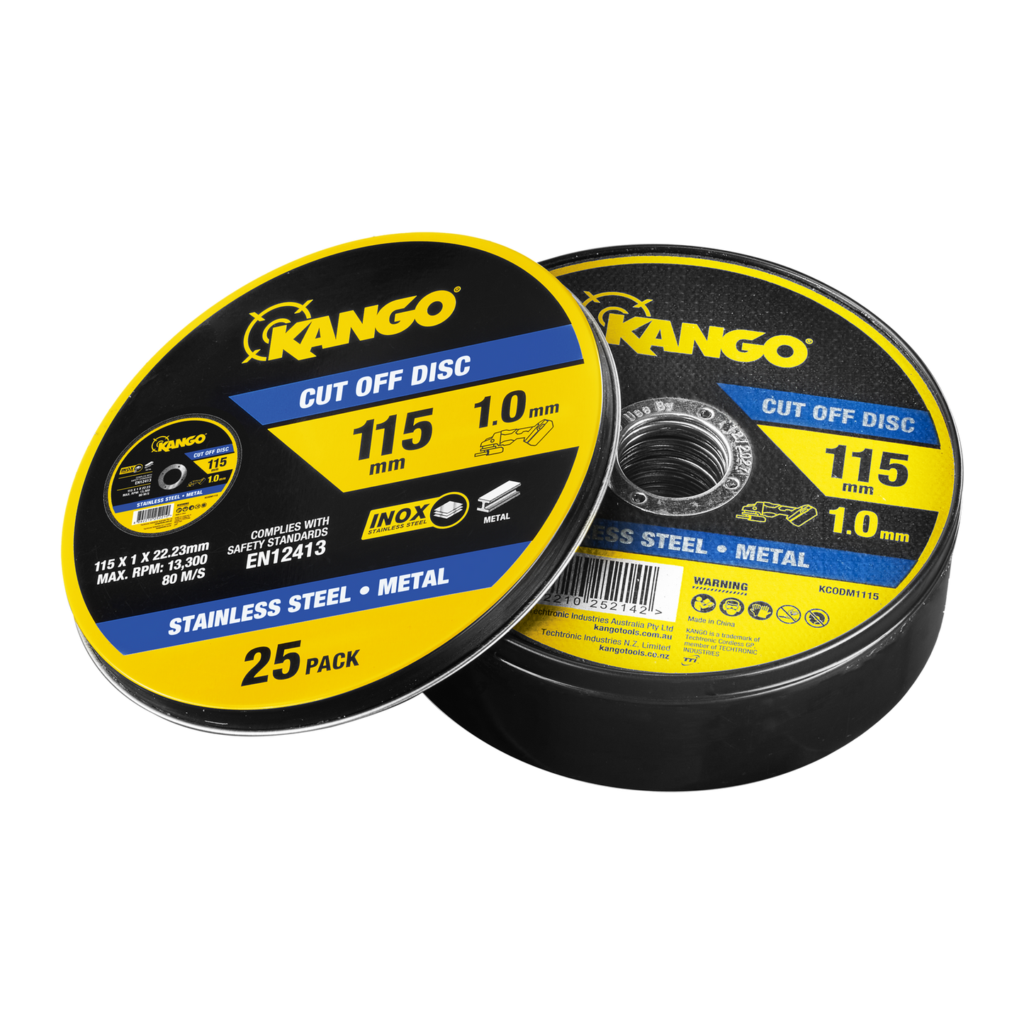 Kango Metal Cut Off Discs - 115mm - 25 Pack