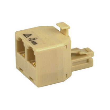 Jackson RJ12 Double Adaptor 6P4C Plastic Light-Weight Design
