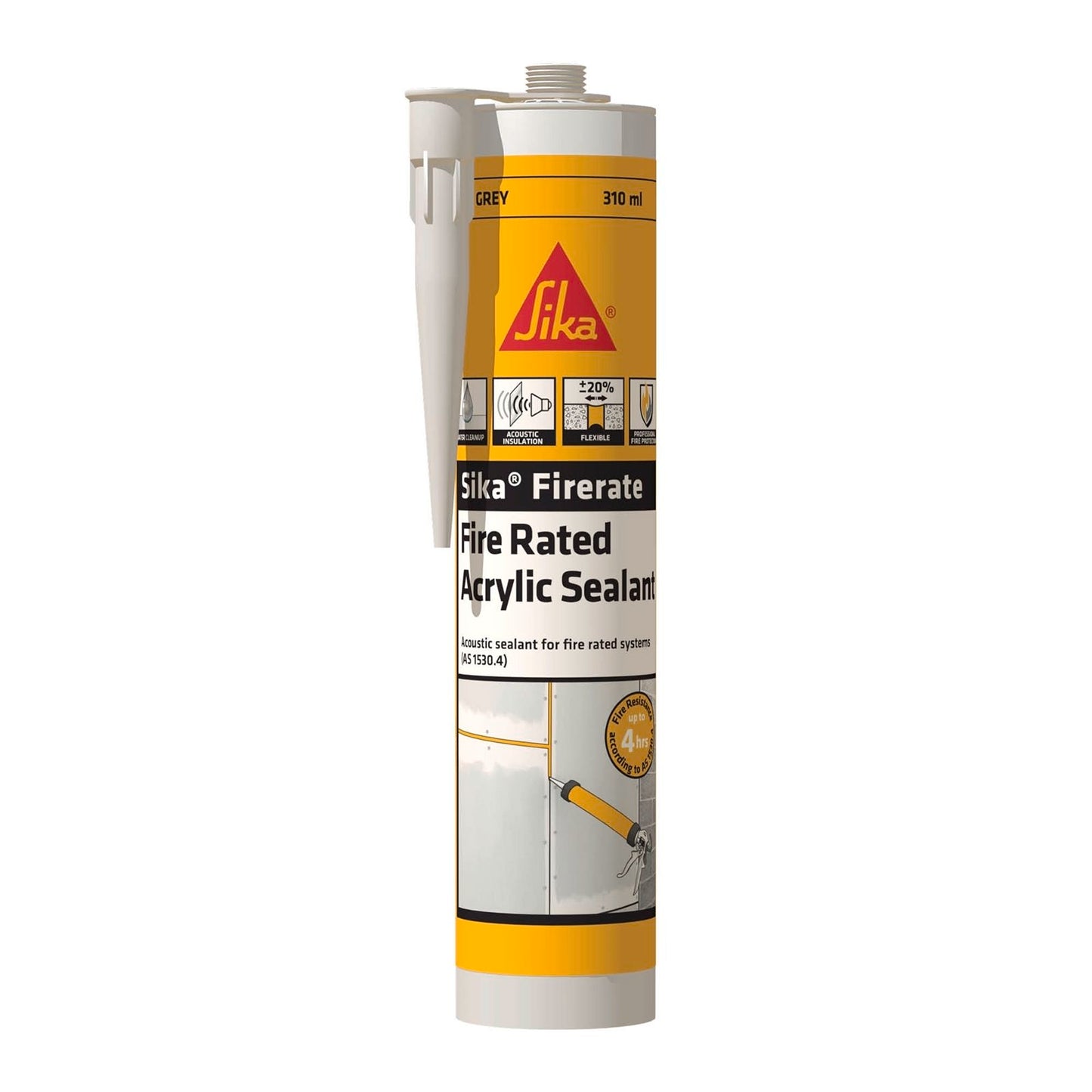 Sika Firerate Acrylic Sealant - 310ml - Grey