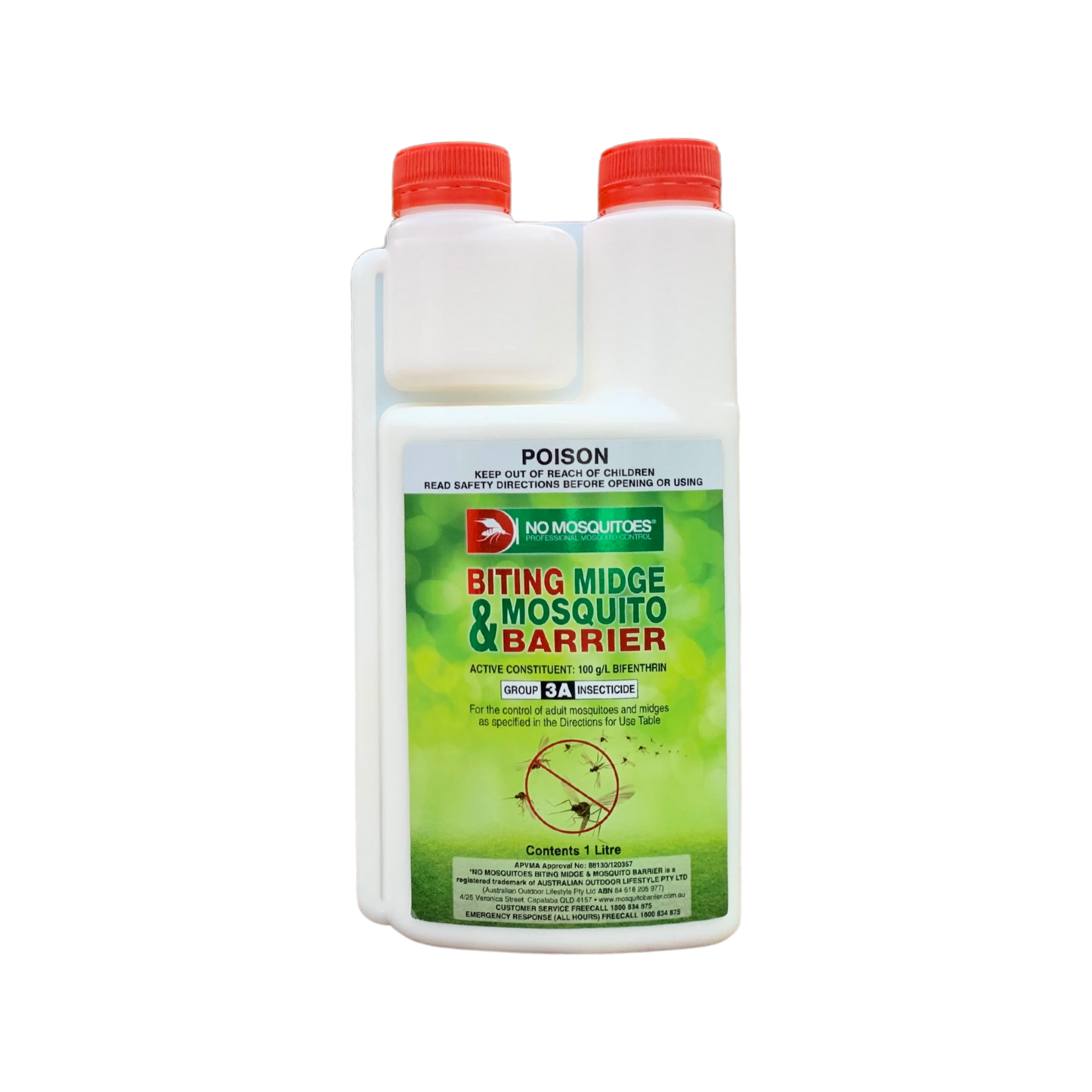 No Mosquitoes Biting Midge Mosquito Barrier Spray - 1L