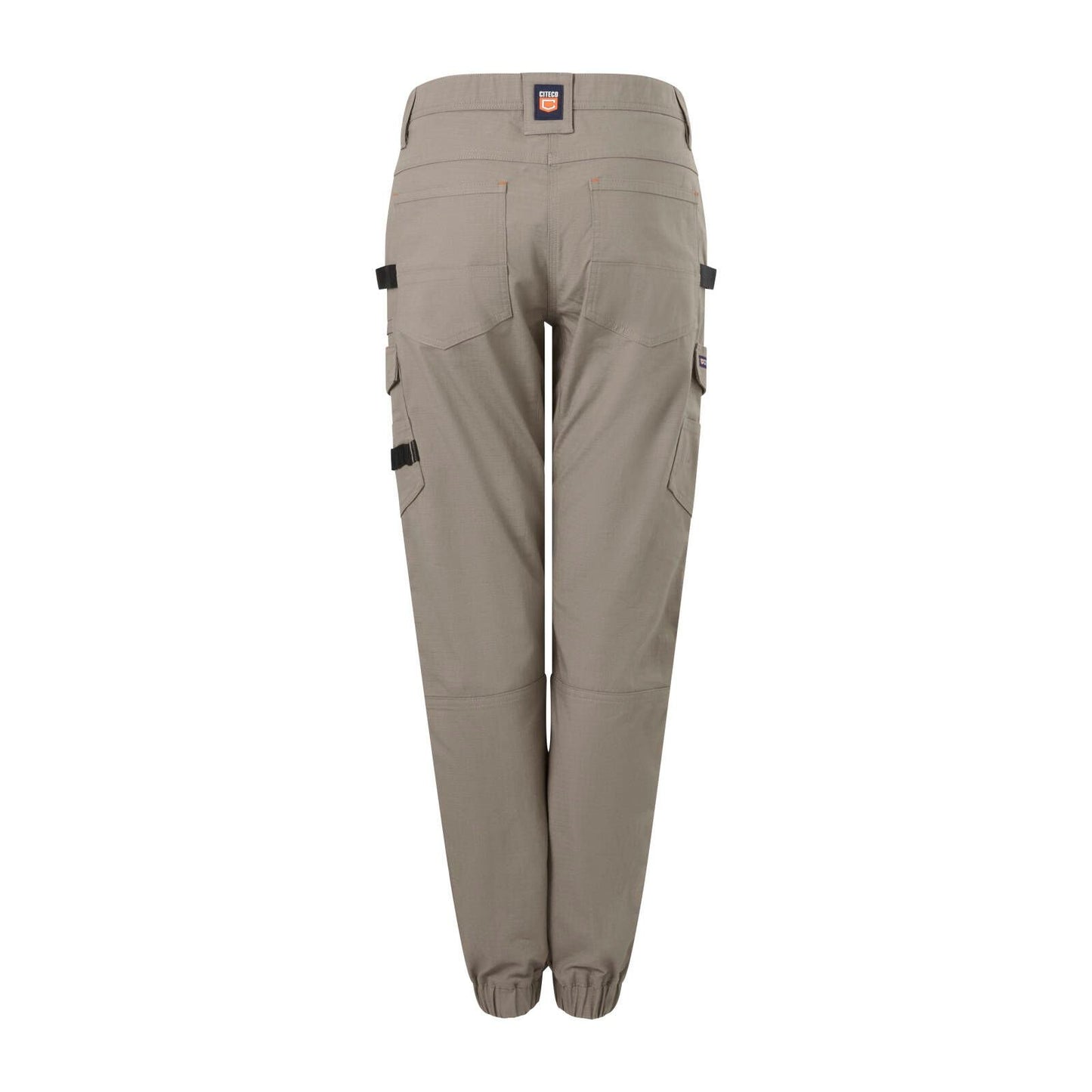 Citeco Womens Cuffed Cargo Ripstop Pant - Size 16 - Khaki