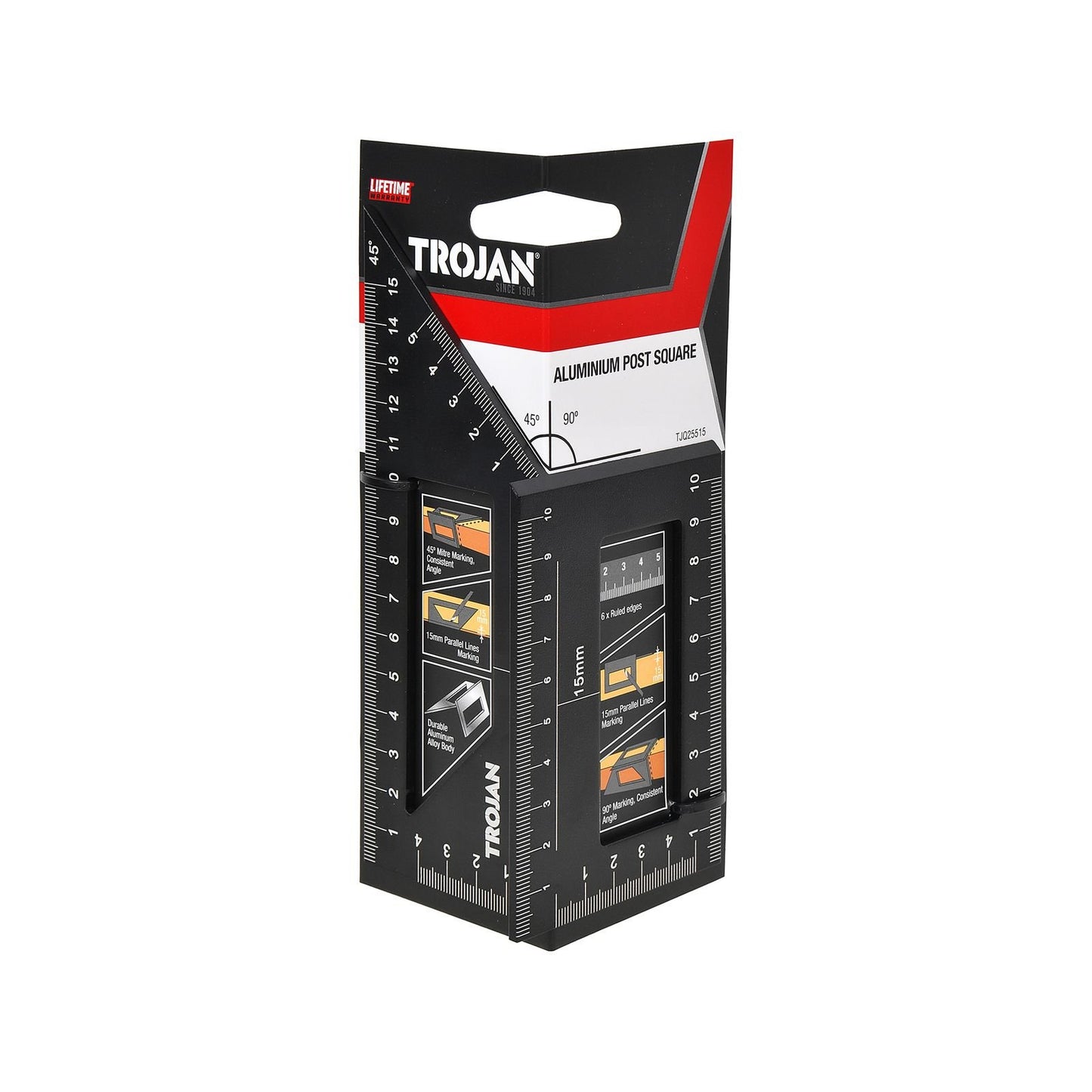 Trojan Aluminium Post Square - 90 x 195mm