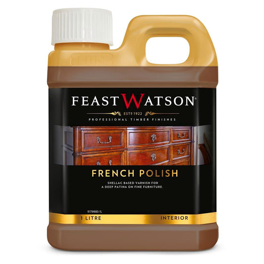 Feast Watson French Polish - 1L - Shellac Based - High Gloss Finish