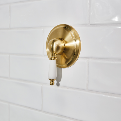 Mondella Brass Shower Mixer 35mm Cartridge Brushed Finish Luxury